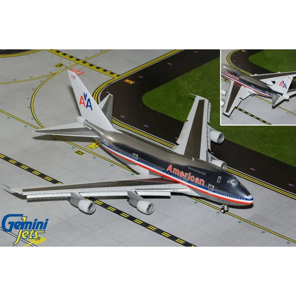 Gemini Jets American Airlines Boeing 747SP "747 Luxury Liner" Polished Livery Diecast - N601AA - 1/200