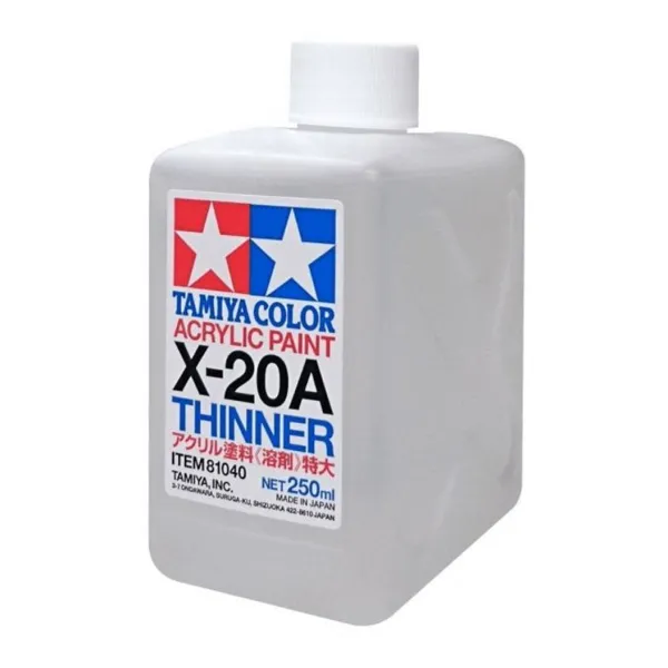 Tamiya X-20A Thinners for Acrylic Paint - 250ml