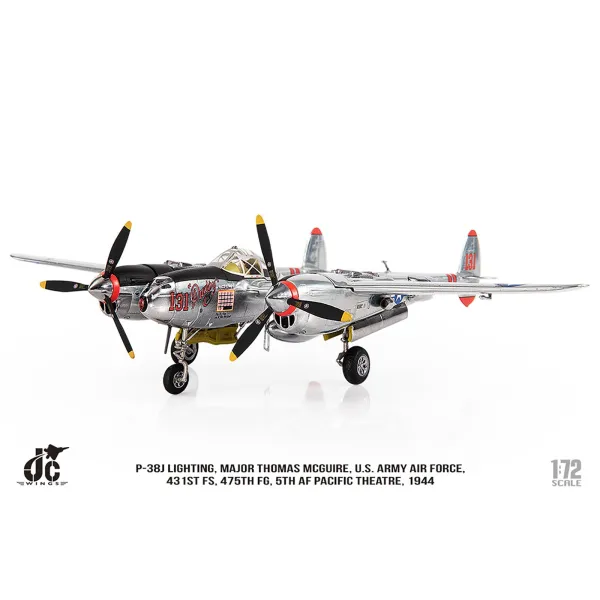P-38J Lightning Major Thomas Mcguire US Army Air Force 431st FS 475th FG 5th AF 1944 Diecast - 1/72