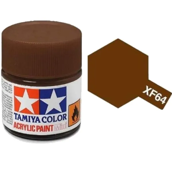 Tamiya XF-64 Red Brown Matt Acrylic Paint 10ml