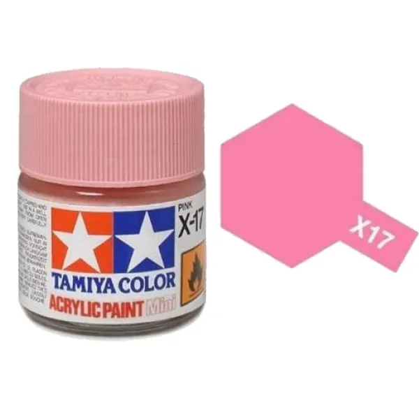 Tamiya X-17 Pink Gloss Acrylic Paint 10ml