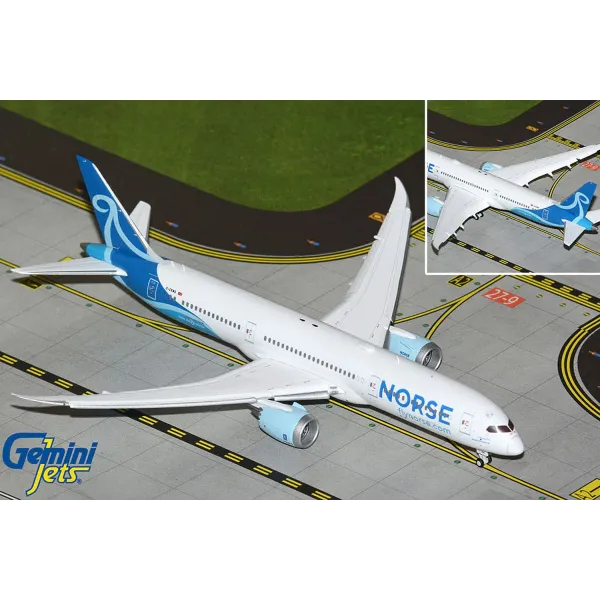 Gemini Jets Norse Atlantic Airways UK Boeing 787-9 Flaps Down Diecast - G-CKWS - 1/400
