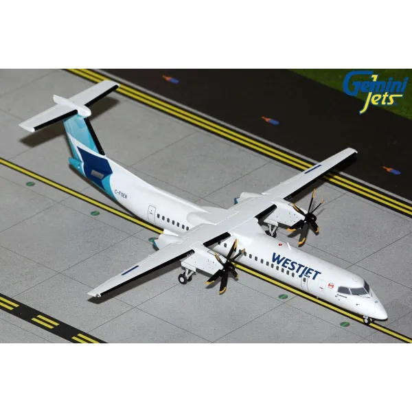 Gemini Jets Westjet Bombardier Dash 8-Q402 Diecast - C-FOENL - 1/200