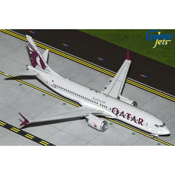 Gemini Jets Qatar Airways B737 Max 8 Diecast - A7-BSC - 1/200
