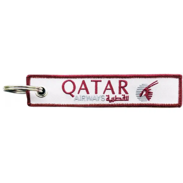 Qatar Airways Embroidered Keyring