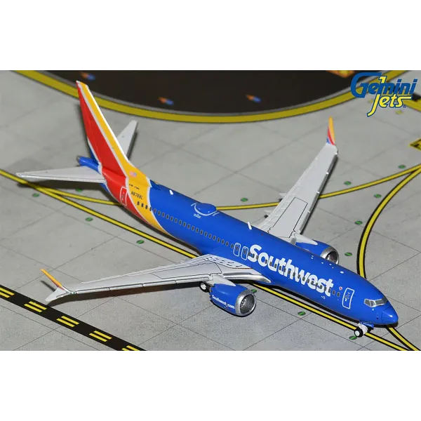 Gemini Jets Southwest Boeing 737 Max 8 Diecast - N8788L - 1/400