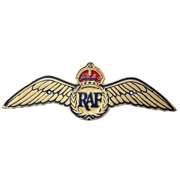 RAF Wings Embossed Plaque