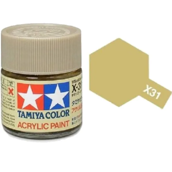 Tamiya X-31 Titan Gold Gloss Acrylic Paint 10ml
