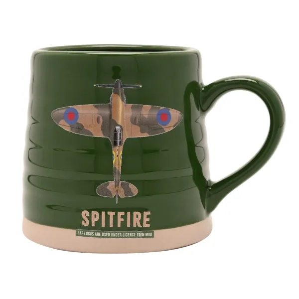 RAF Spitfire Potters Mug - Green