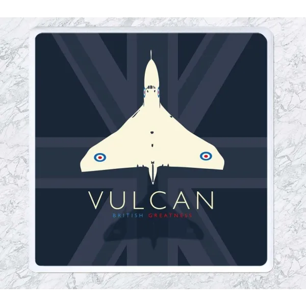 Vulcan (British Greatness) Coaster by Peter McDermott