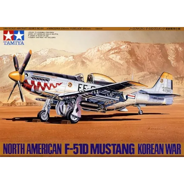 Tamiya F-51D Mustang Korean War 1:48 Plastic Kit