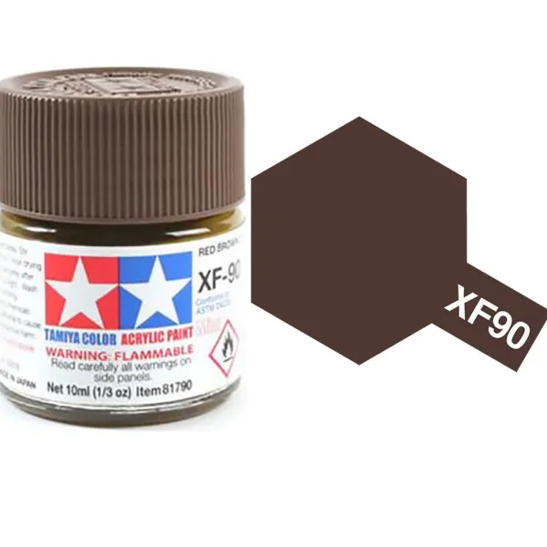 Tamiya XF-90 Red Brown 2 Matt Acrylic Paint 10ml