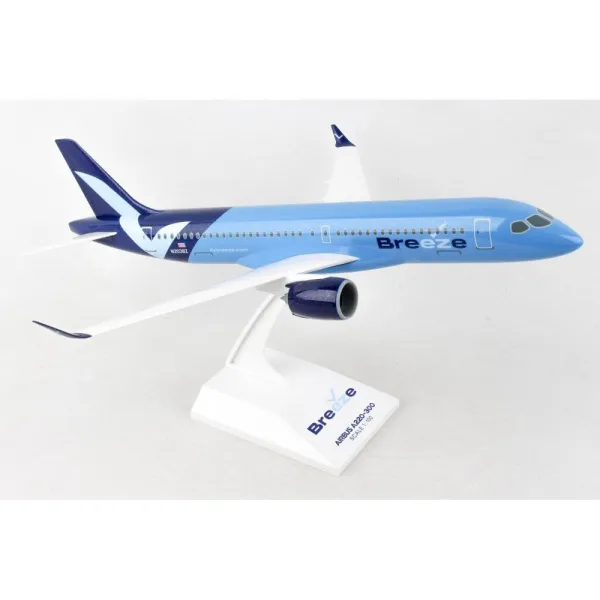 Skymarks Breeze Airways A220-300 Plastic Model - Scale 1:100