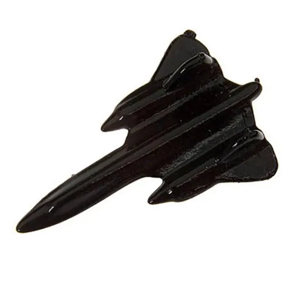 SR71 Blackbird Matt Black Pin Badge