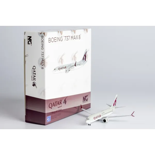 Qatar Airways Boeing 737 MAX 8 Diecast - A7-BSH - 1/400
