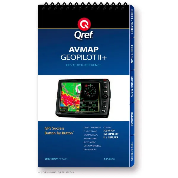 Qref AvMap Geo Pilot II+ GPS Checklist
