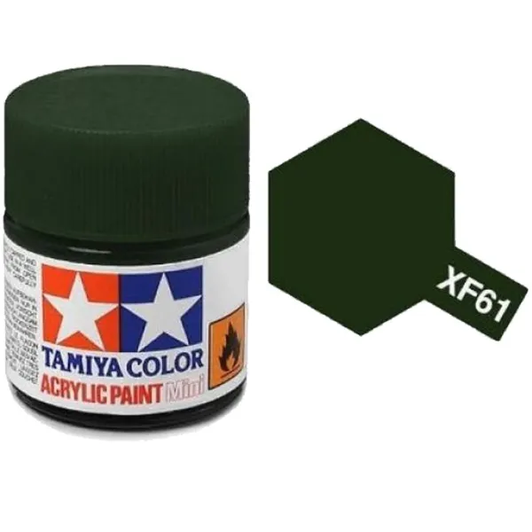 Tamiya XF-61 Dark Green Matt Acrylic Paint 10ml