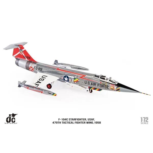 Lockheed F-104C Starfighter USAF 479th Tactical Fighter Wing, 1958 Diecast - 1/72