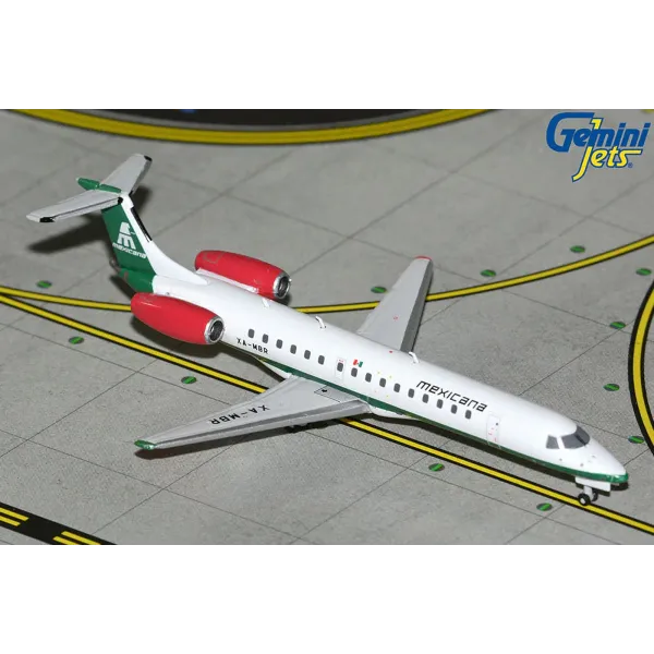 Gemini Jets Mexicana Embraer E145EP Diecast - XA-MBR - 1/400