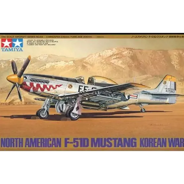 Tamiya F-51D Mustang Korean War 1:48 Plastic Kit