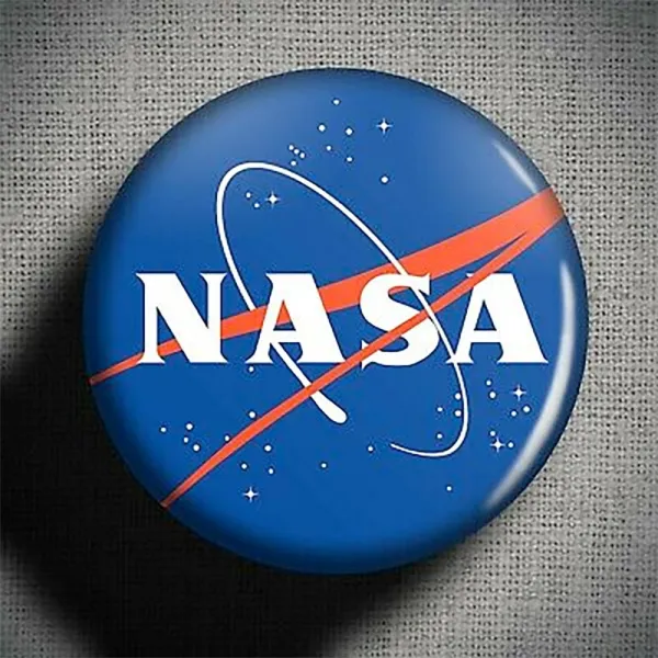 NASA Button Pin Badge