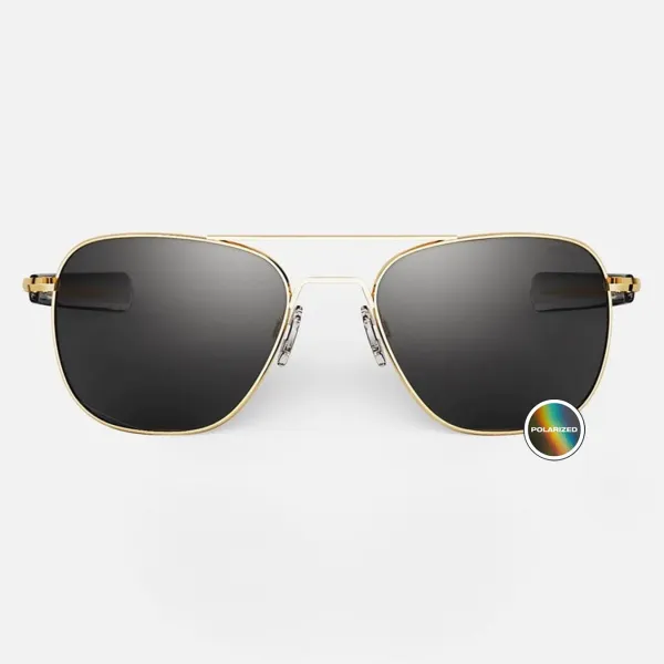 AVIATOR - 23K GOLD & AMERICAN GRAY