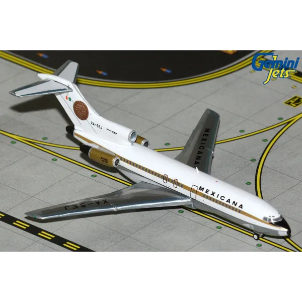 Gemini Jets Mexicana Boeing 727-100 "Azteca De Oro" Livery Diecast - XA-SEJ - 1/400
