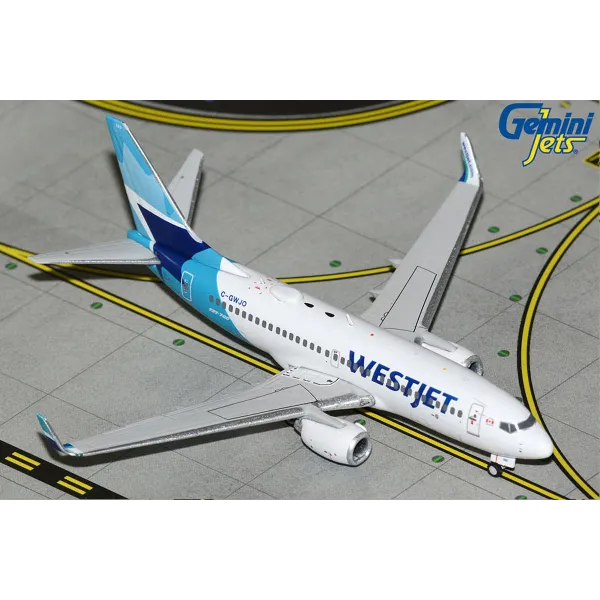 Gemini Jets WestJet Airlines B737-700W Diecast - C-GWJO - 1/400