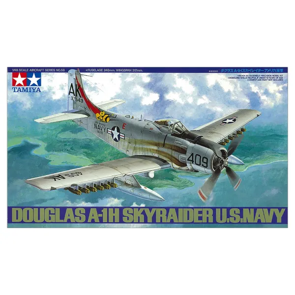 Tamiya Douglas A-1H Skyraider 1:48 Plastic Kit