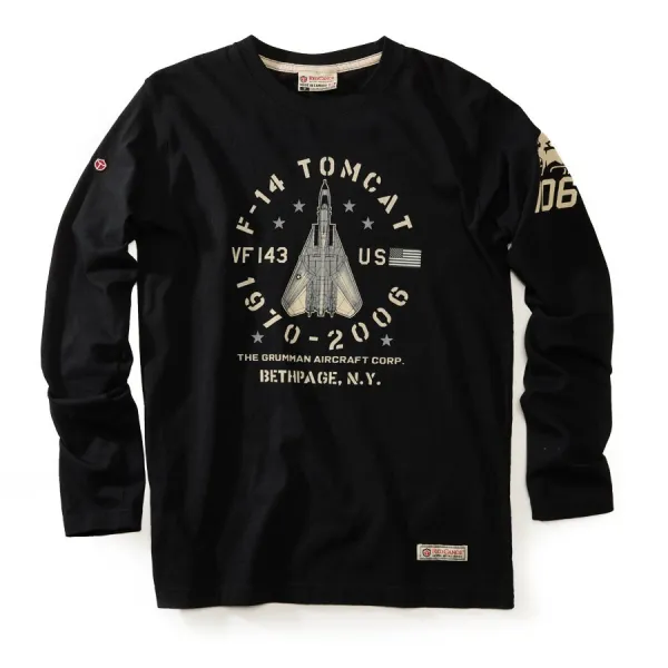 Red Canoe F-14 Tomcat Long Sleeve T-Shirt