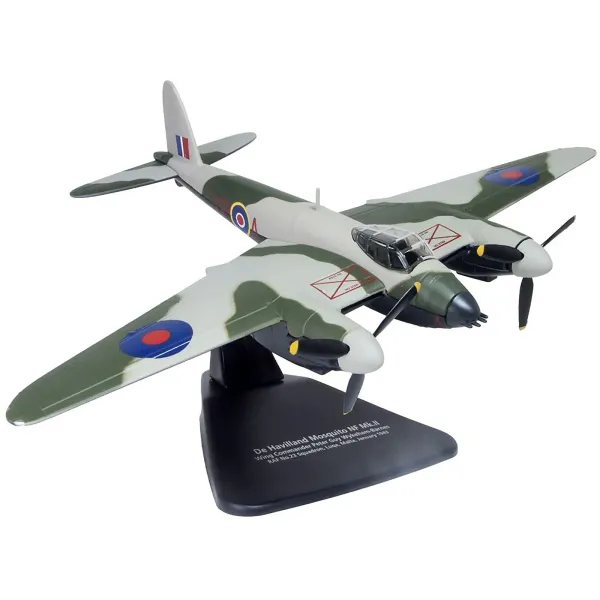 D H Mosquito NF MkII P.G.Wykeham-Barnes. Raf No.23 Sqn. Malta - 1943 Diecast 1/72