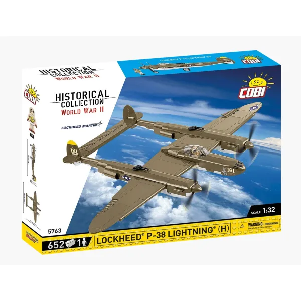 P-38H Lightning Brick Model Kit