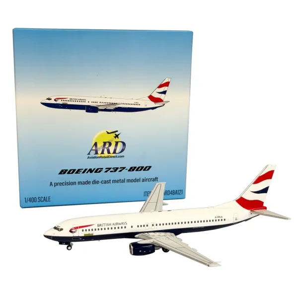 British Airways Boeing 737-800 Diecast - G-OXLA - 1/400