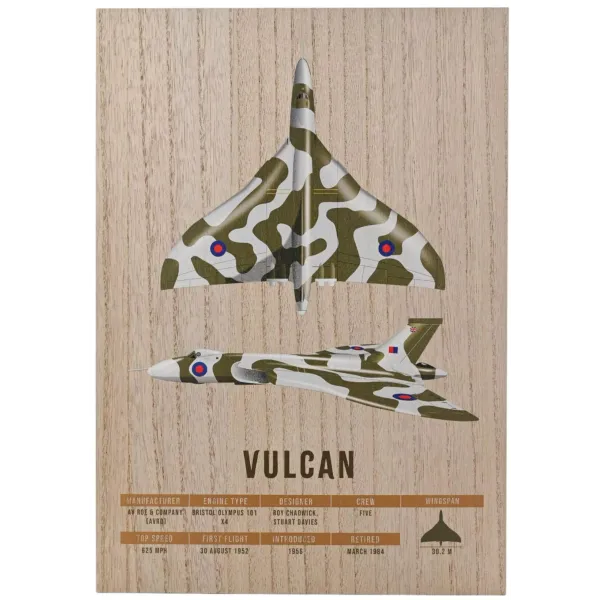 Vulcan Wood Effect Wall Plaque