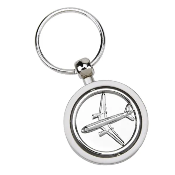 Emirates Silver Spinner 3D Plane Keyring
