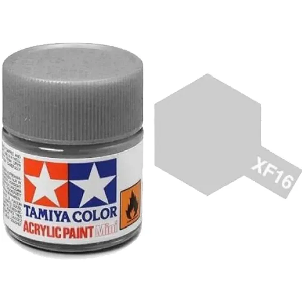 Tamiya XF-16 Flat Aluminium Acrylic Paint 10ml