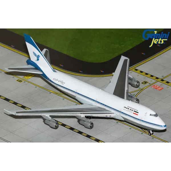 Gemini Jets Iran Air Boeing 747-100B (Polished Belly) Diecast - EP-IAM - 1/400