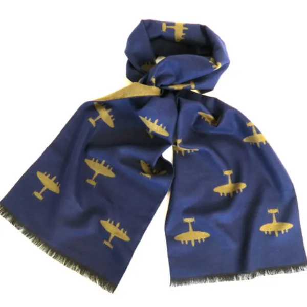 Bomber Aircraft Scarf in Blue