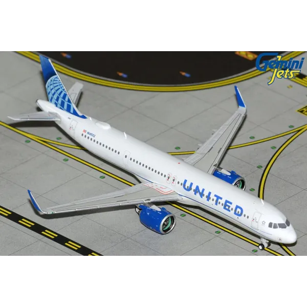 Gemini Jets United Airlines Airbus A321 neo Diecast - N14502 - 1/400