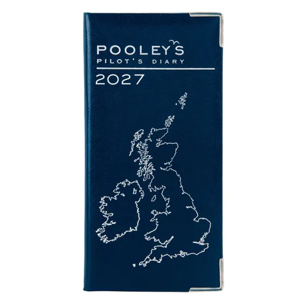 Pooleys Pilots Diary 2027 in Blue