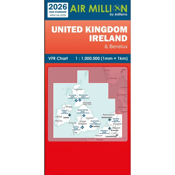 Air Million UK & Ireland VFR 1:1,000,000 Chart - 2026