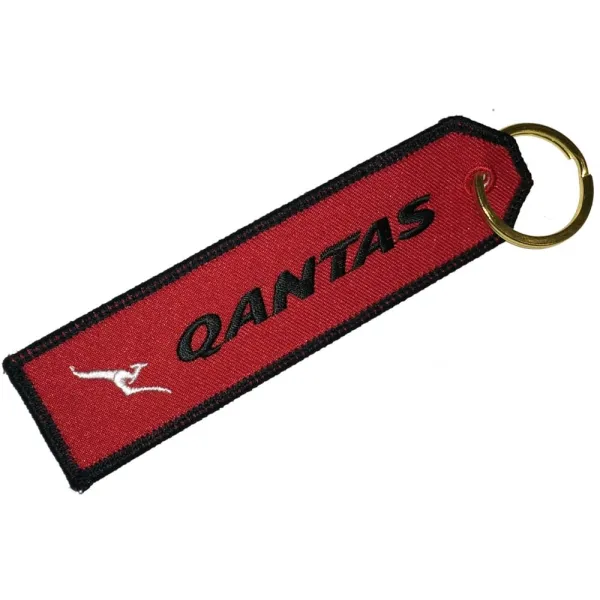 Qantas Embroidered Keyring