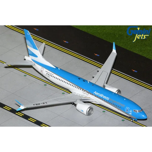Gemini Jets Aerolineas Argentinas B737 Max-8  Diecast - LV-KEJ - 1/200