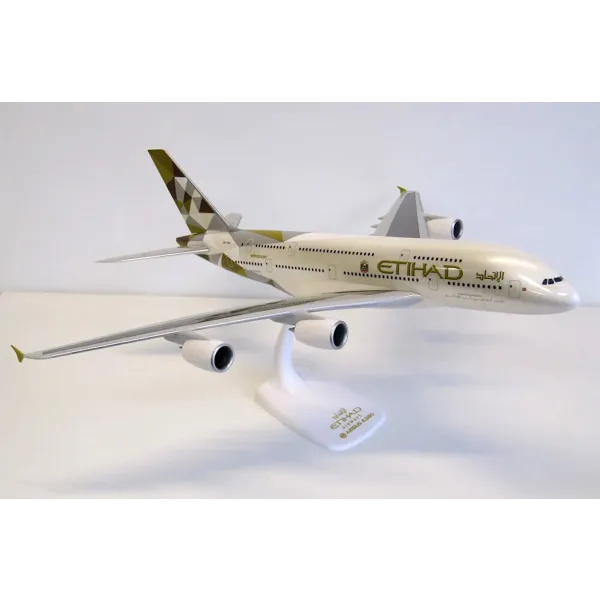 Etihad Airbus A380 Plastic Model - Scale 1:200