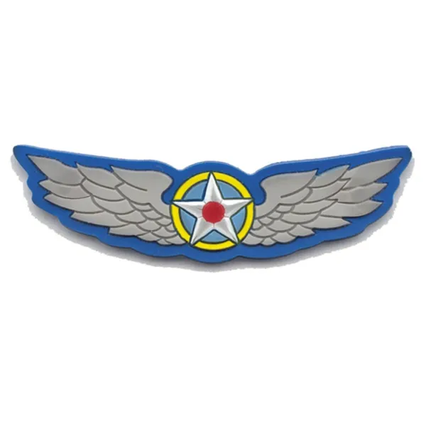 Kids Wings Plastic Pin Badge