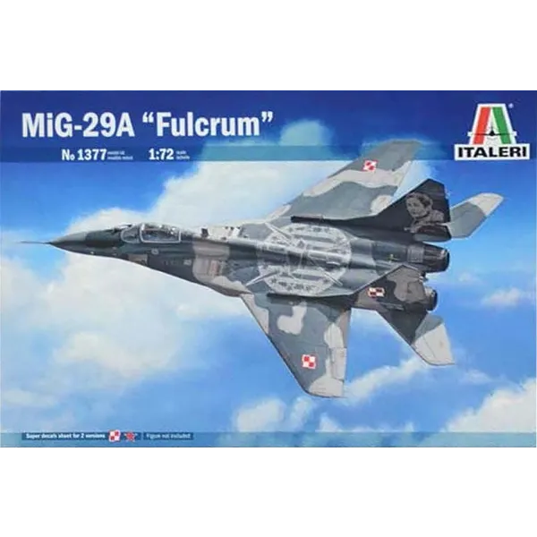 Italeri MIG 29A Fulcrum 1:72 Plastic Kit