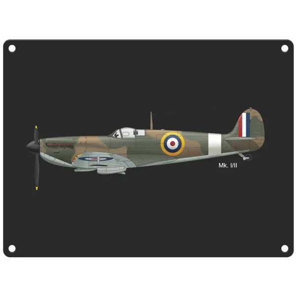 Spitfire Metal Sign