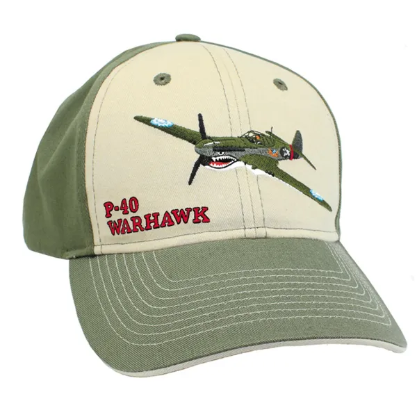 P-40 Warhawk Embroidered Baseball Cap