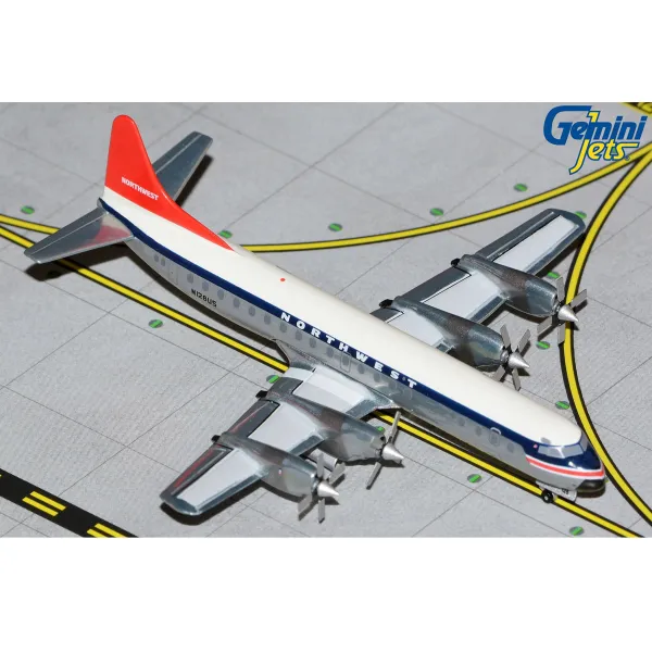 Gemini Jets Northwest Orient Airlines L-188AC Electra Diecast - N128US - 1/400