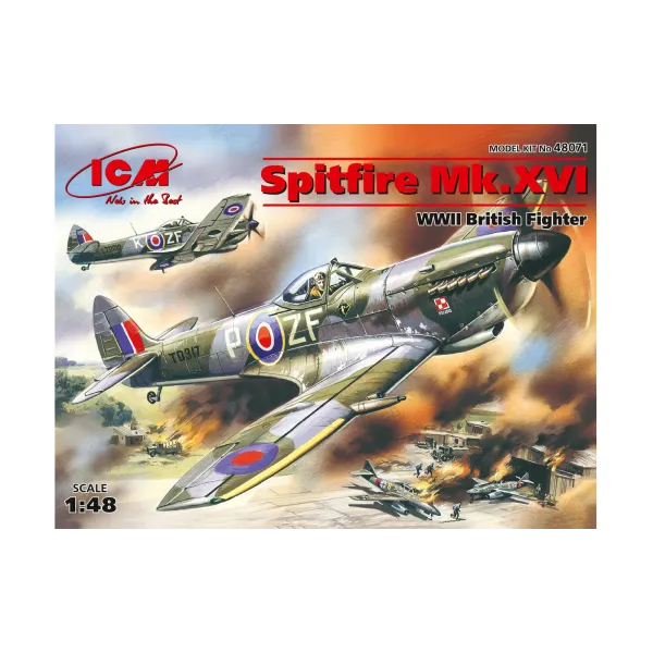 ICM Spitfire Mk.XVI 1:48 Scale Plastic Kit